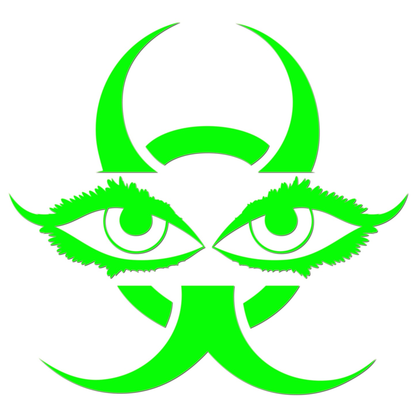 Chinese Devil Eyes Iron On HTV Transfer