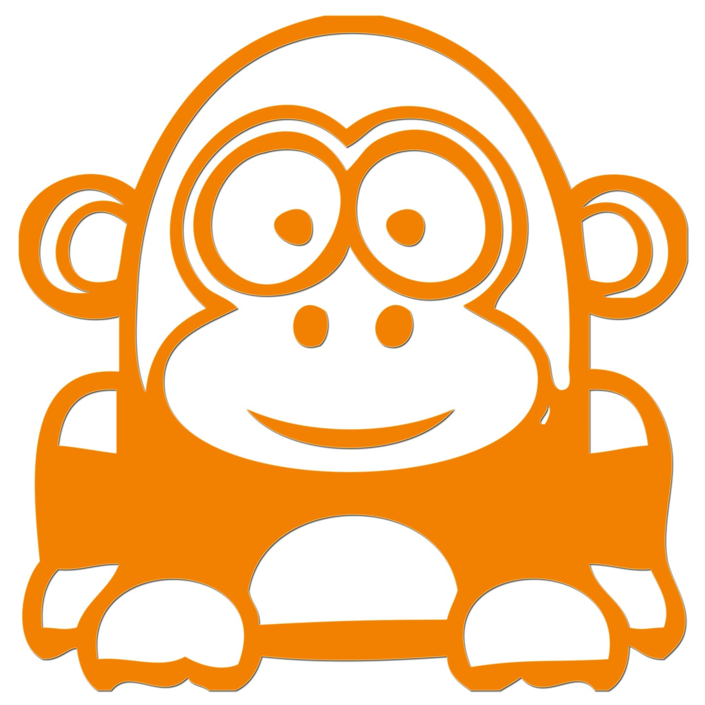 Funny Cartoon Gorilla Iron On HTV Transfer
