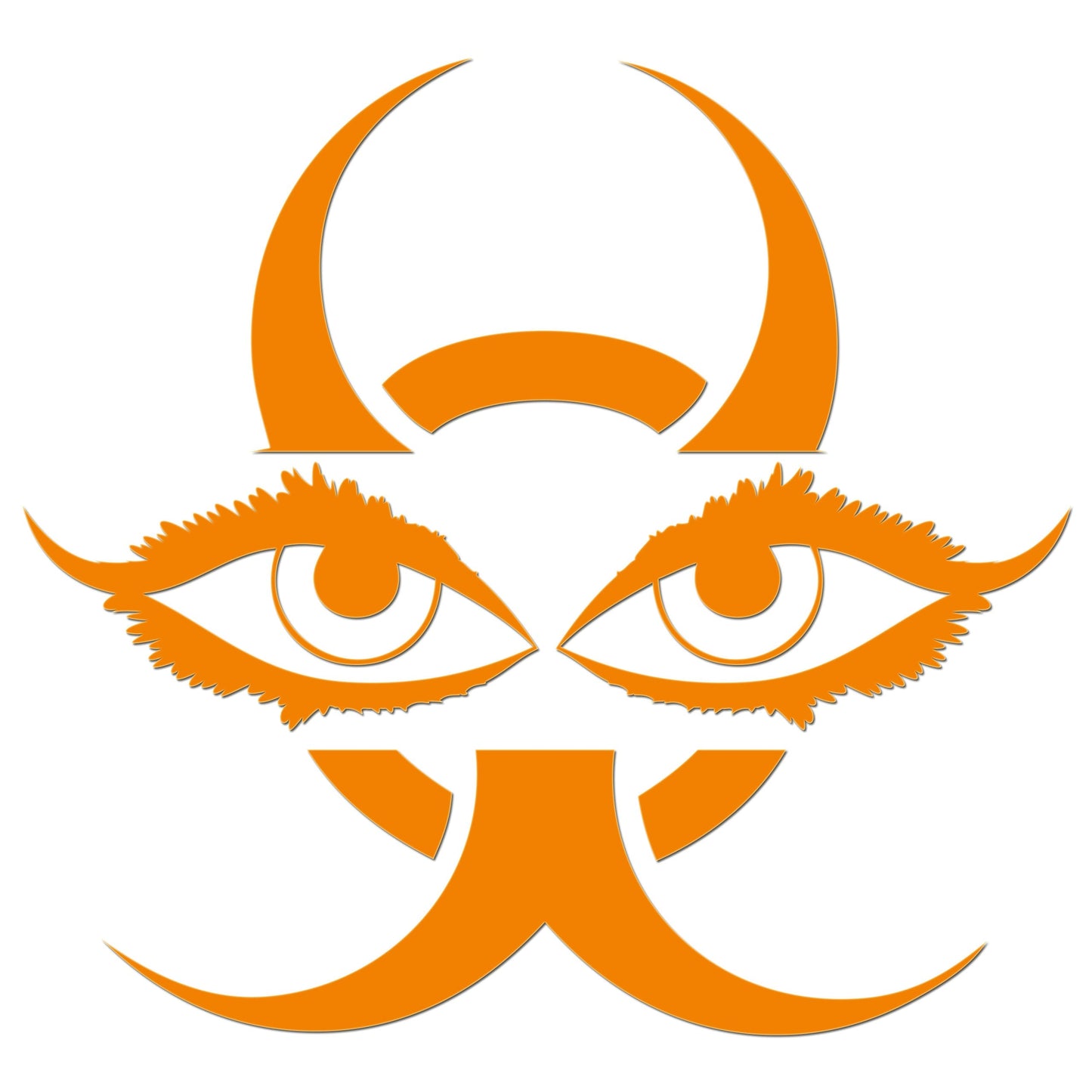 Chinese Devil Eyes Iron On HTV Transfer
