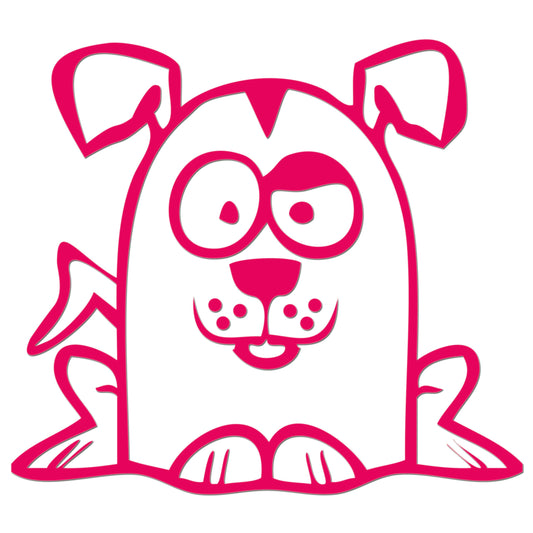 Funny Cartoon Dog Iron On HTV Transfer