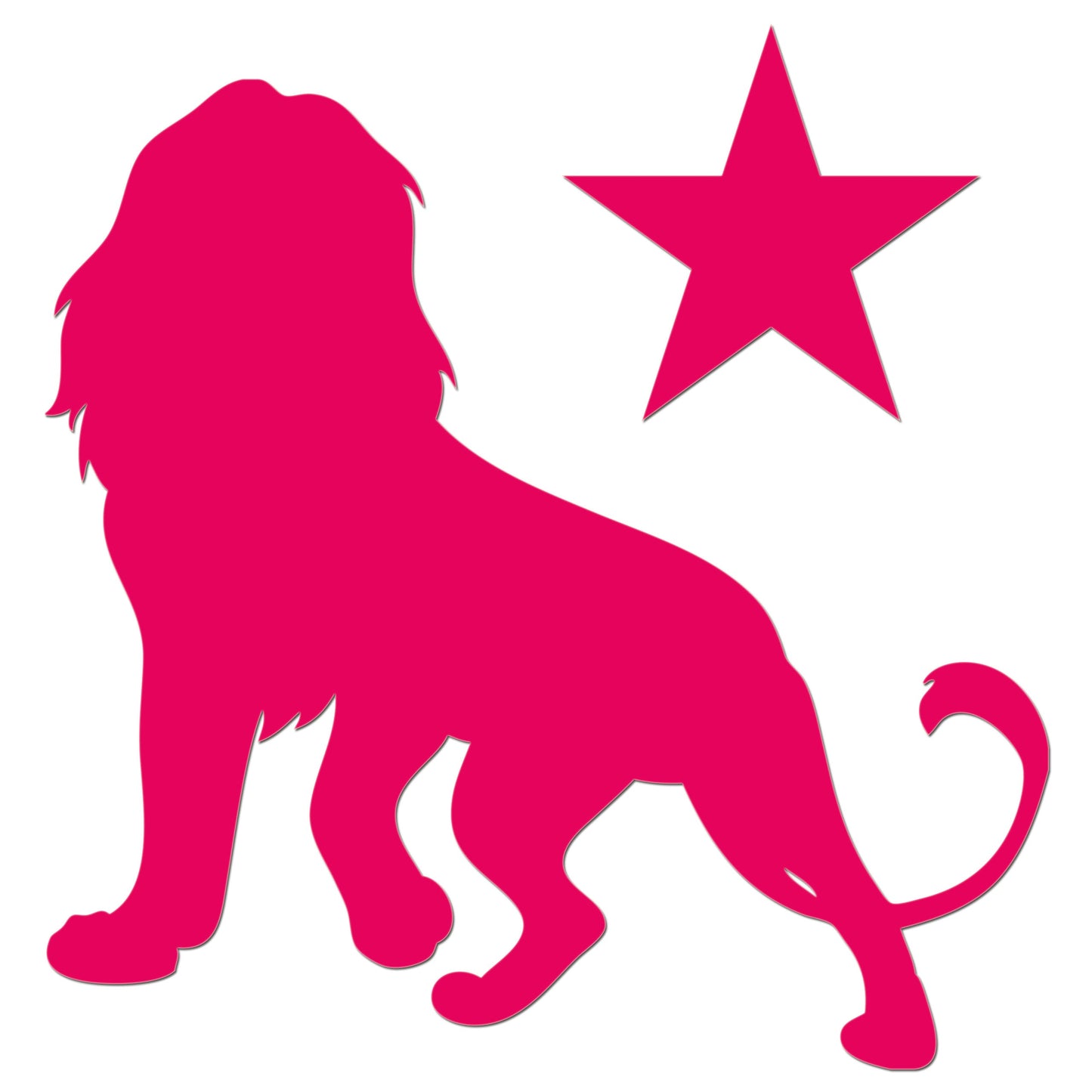 Star Lion Iron On HTV Transfer