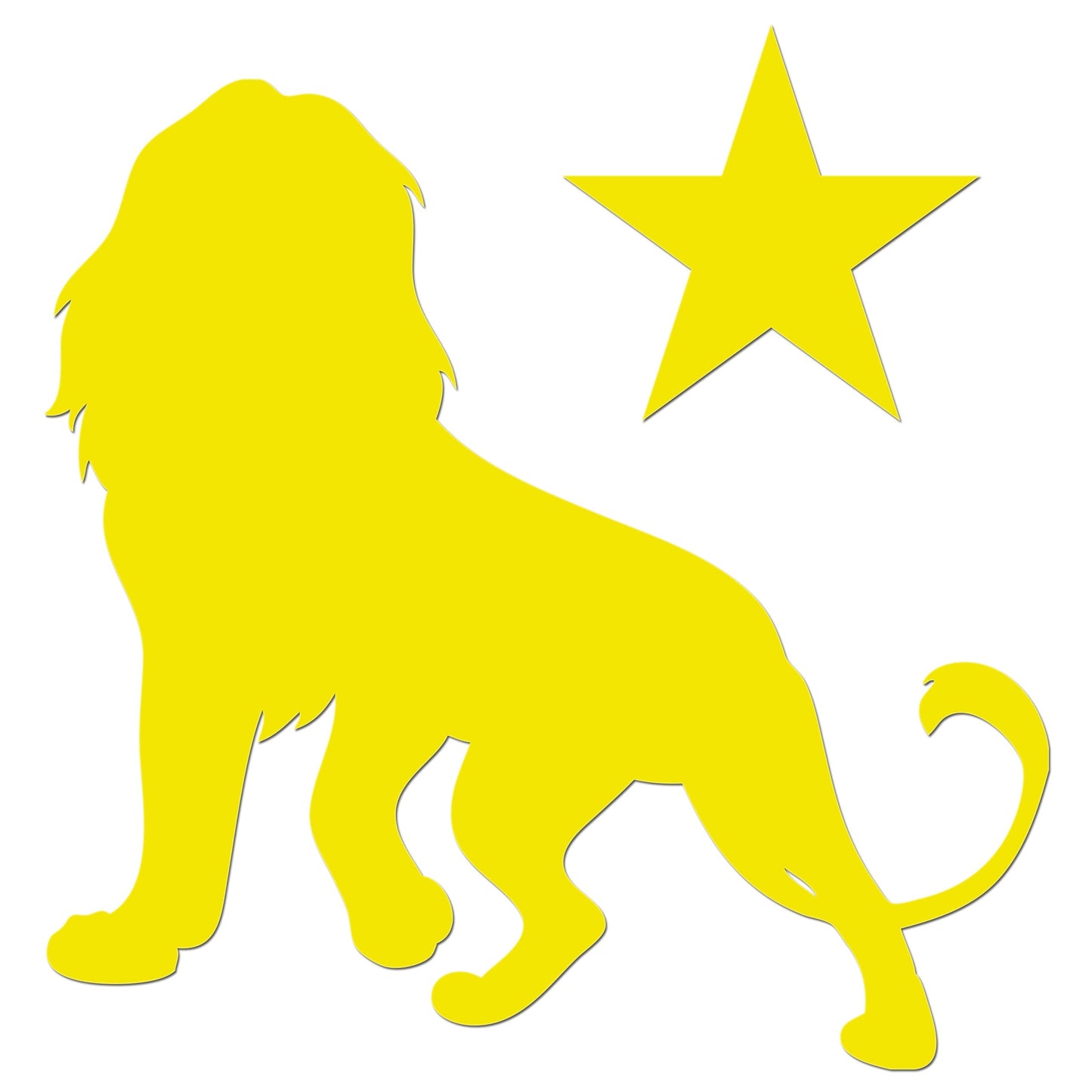 Star Lion Iron On HTV Transfer