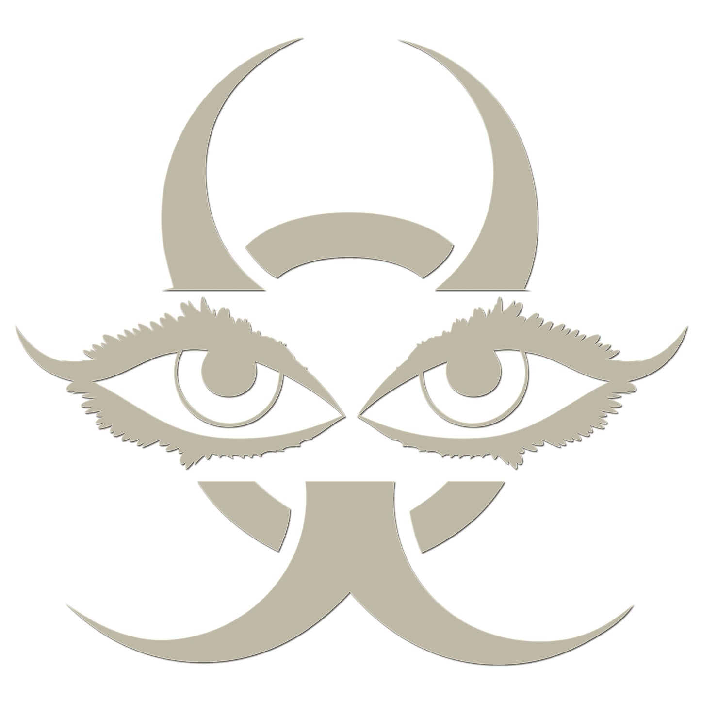 Chinese Devil Eyes Iron On HTV Transfer