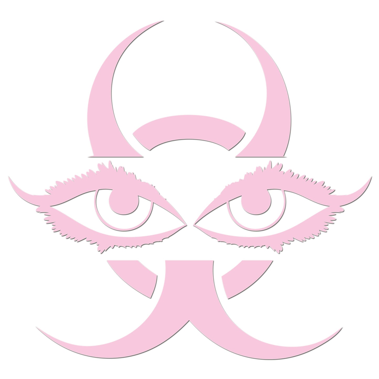 Chinese Devil Eyes Iron On HTV Transfer