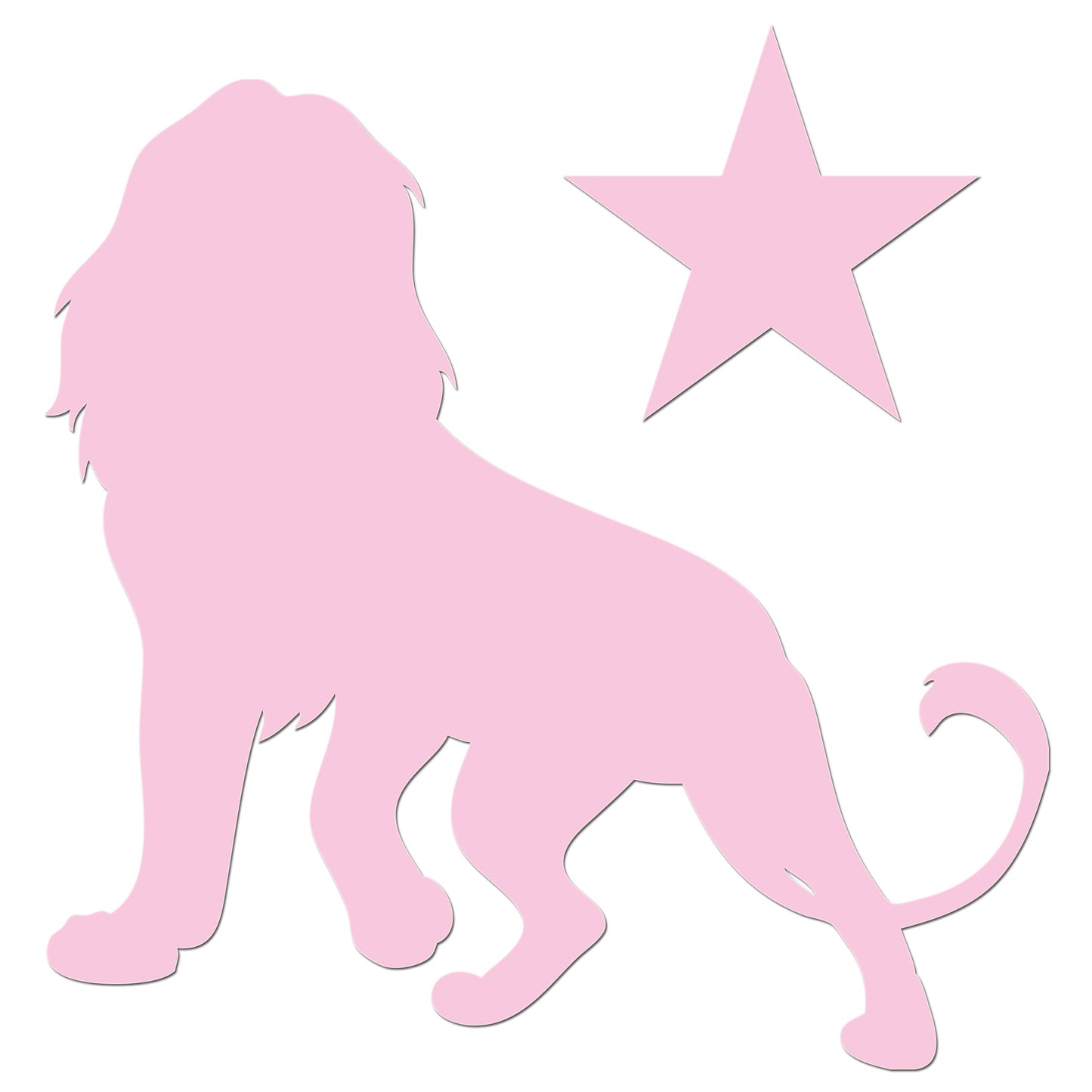 Star Lion Iron On HTV Transfer