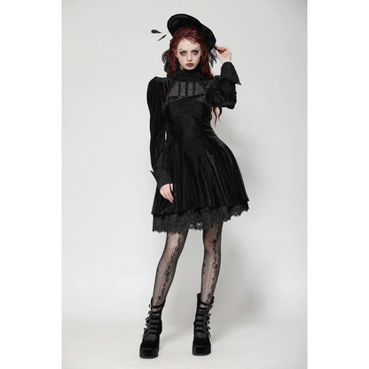 Dark in Love Inez Dark Elegant Velvet Lace Gown