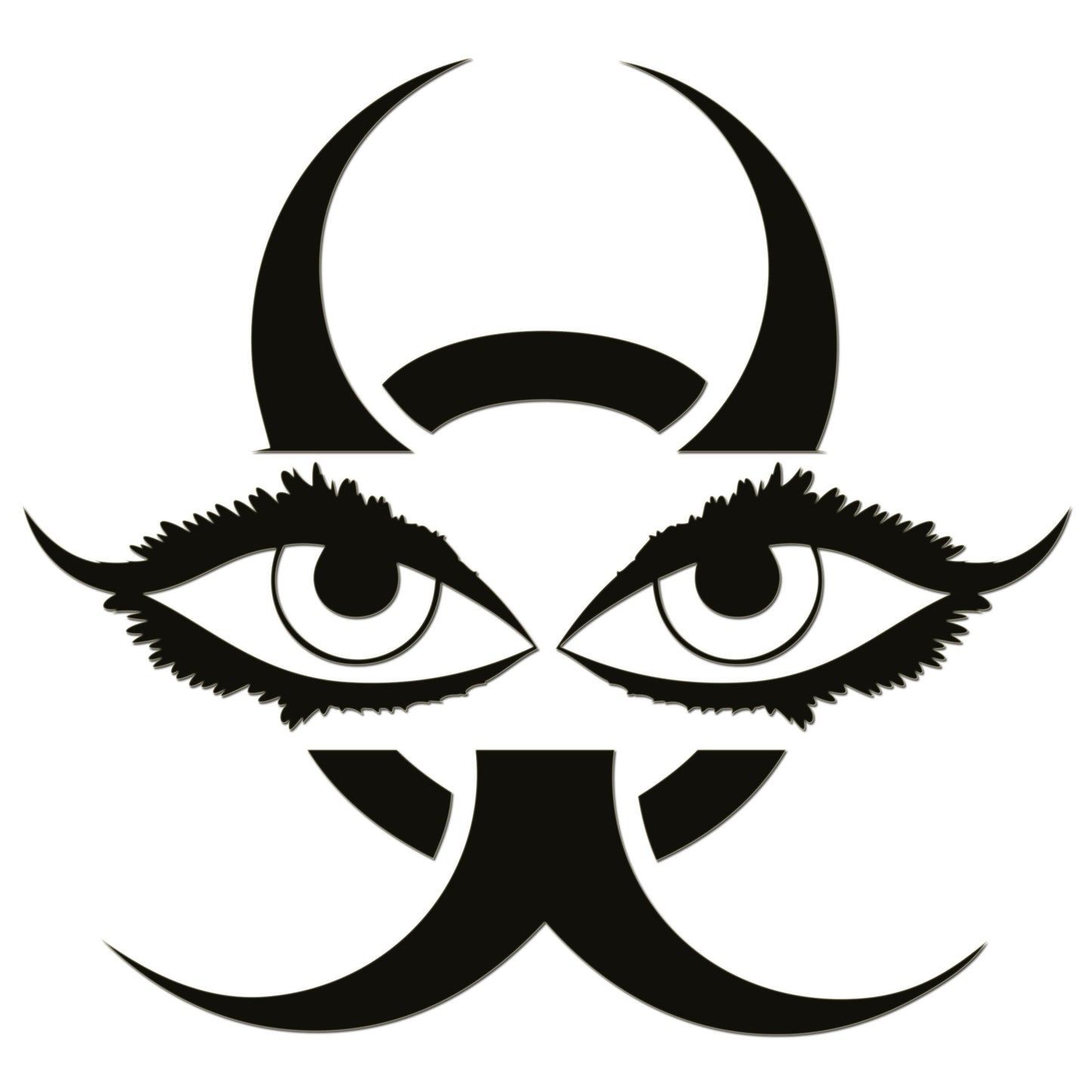Chinese Devil Eyes Iron On HTV Transfer