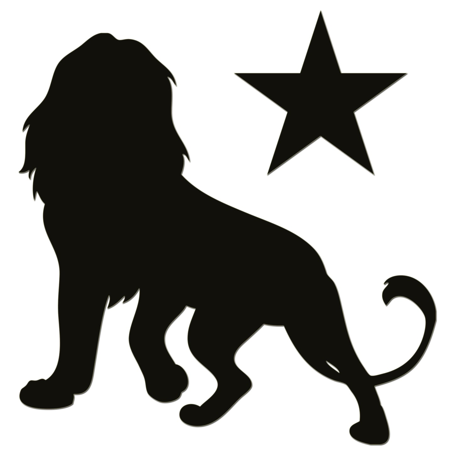 Star Lion Iron On HTV Transfer