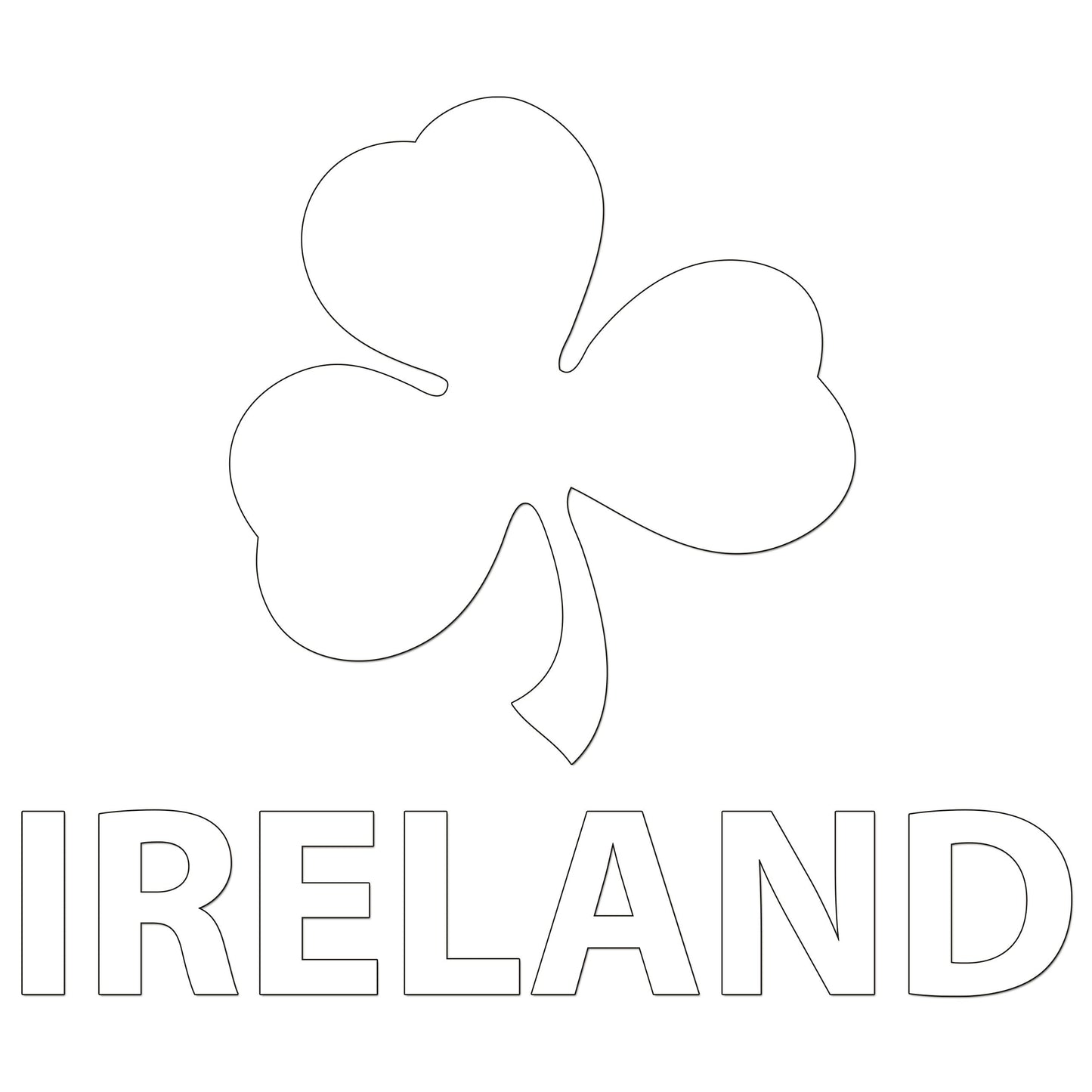 Shamrock Ireland Iron On HTV Transfer