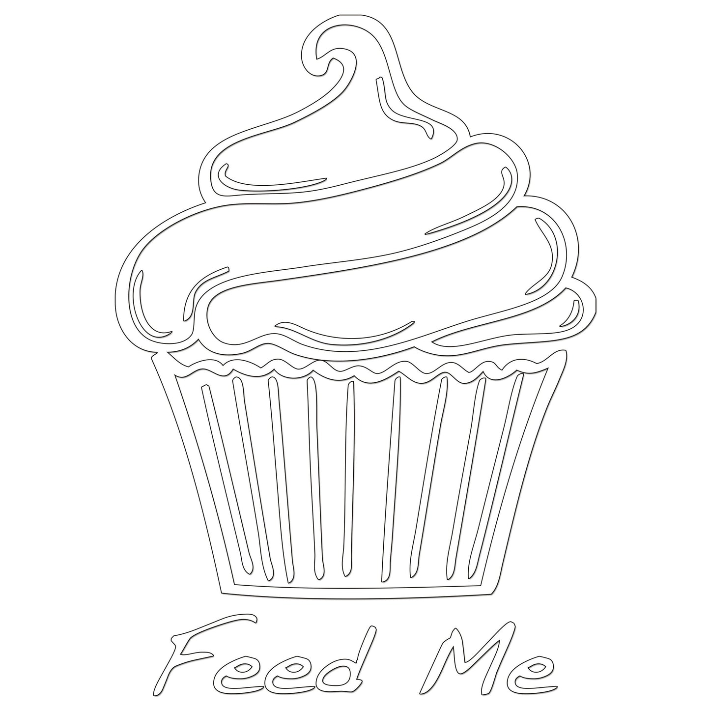 Cup Cake Iron On HTV Transfer
