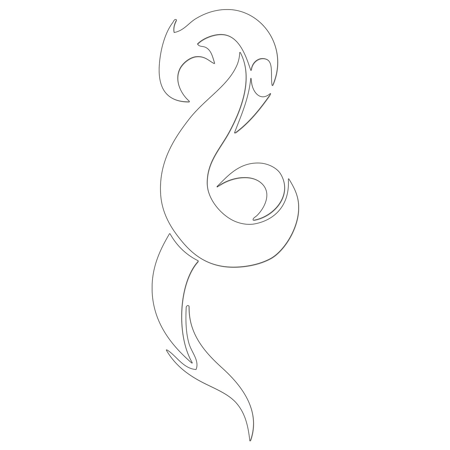 Chinese Dragon Iron On HTV Transfer