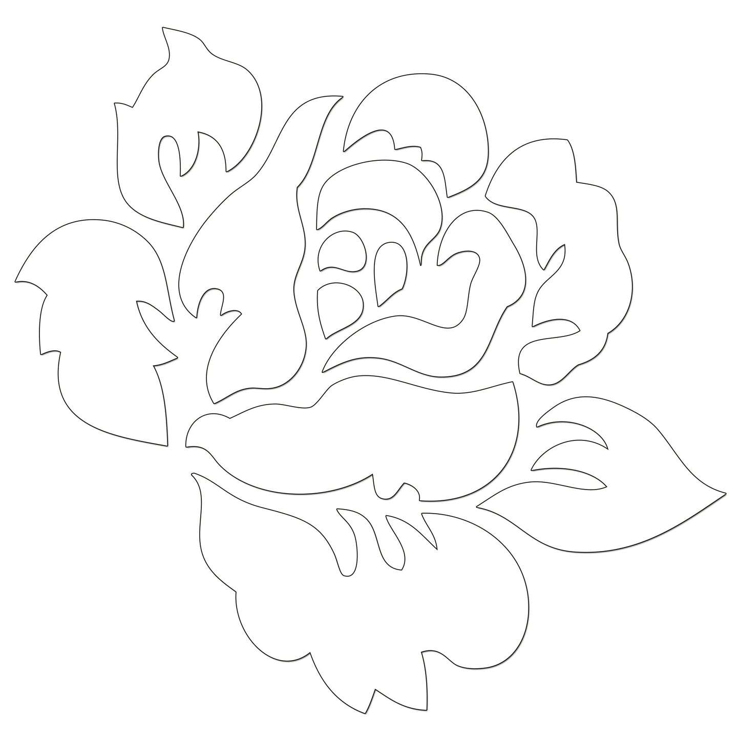 English Rose Iron On HTV Transfer