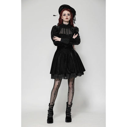 Dark in Love Inez Dark Elegant Velvet Lace Gown