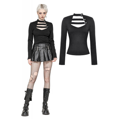 Dark in Love Zyla Edgy Minimalist Multi-Way Top
