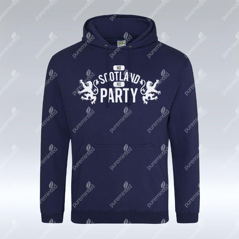 No Scotland No Party - Oxford Navy Hoodie