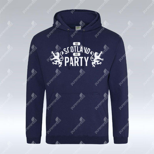 No Scotland No Party - Oxford Navy Hoodie