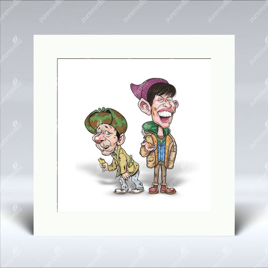 20p Fir Two Cups O’ Tea - Mounted Print