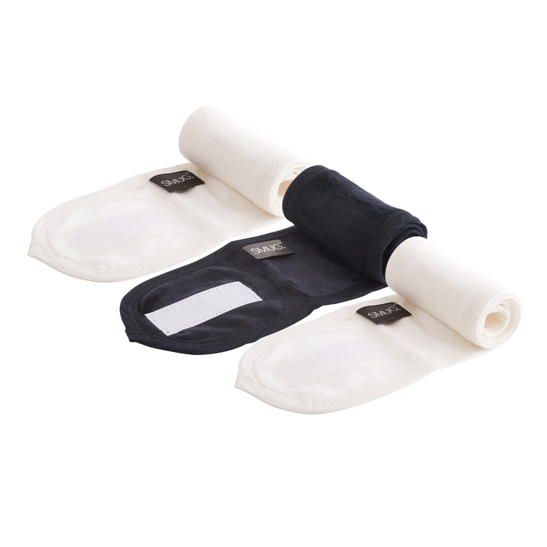 Spa Headbands Set - Black & White