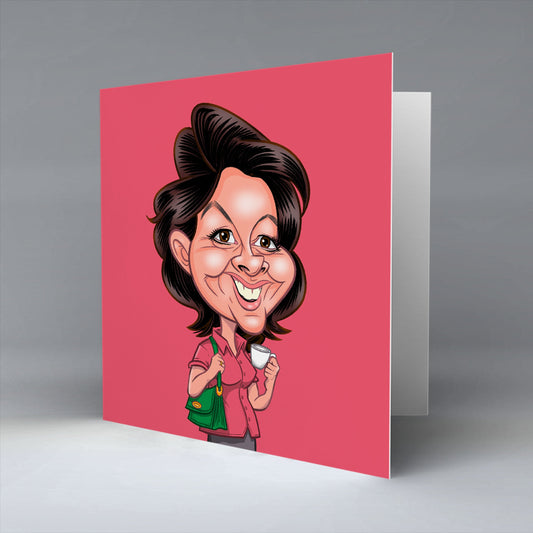 The Actress - Greetings Card