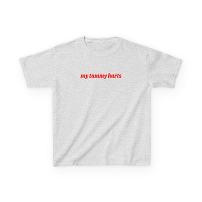 My Tummy Hurts embroidered baby tee