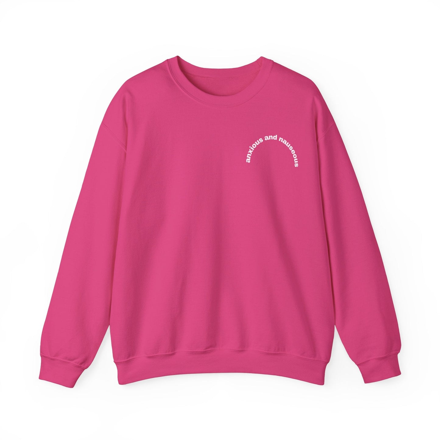 Anxious & Nauseous embroidered crewneck sweatshirt