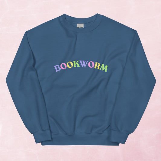 Cool book fan book worm letter unisex graphic sweatshirt