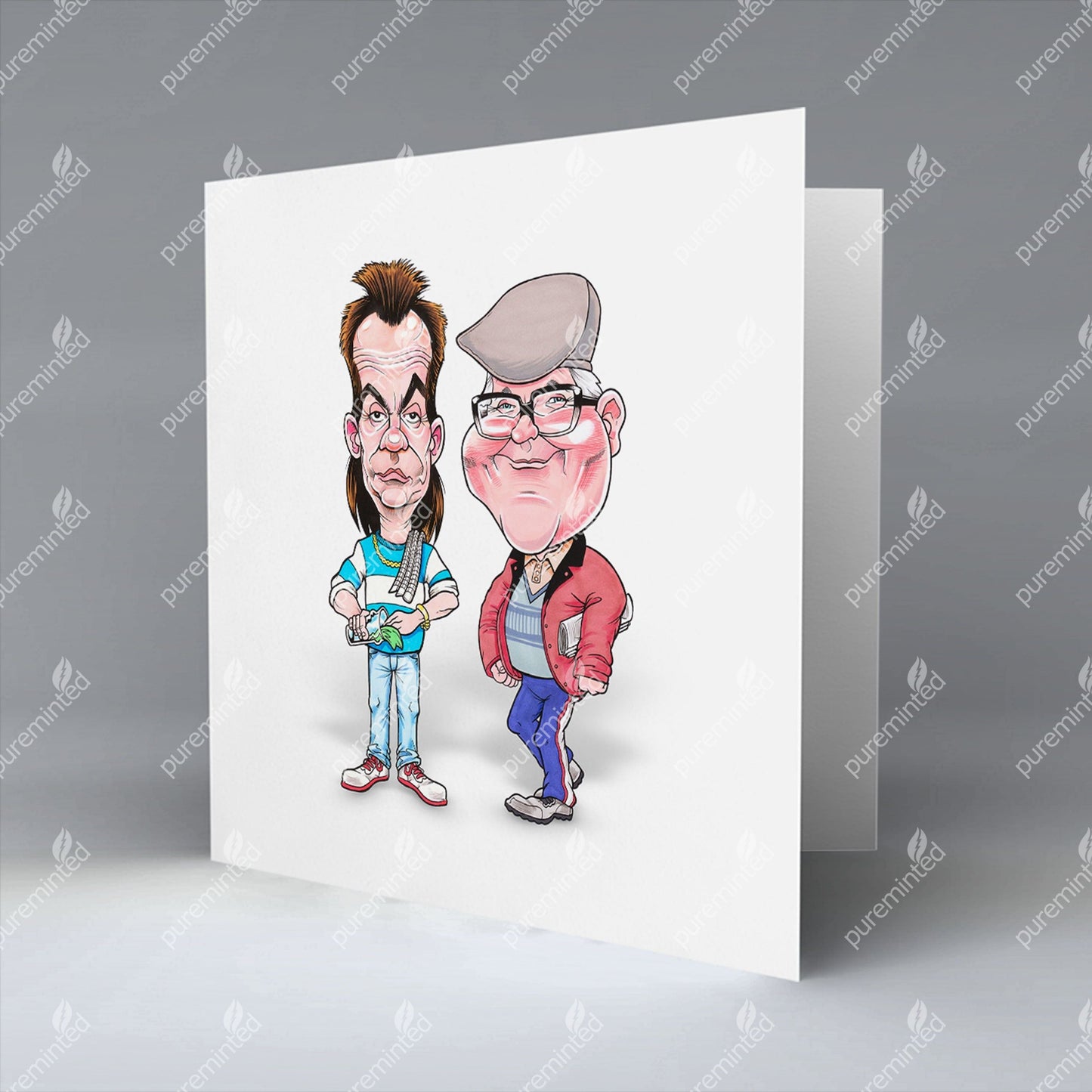 The Barman and The Barred Greetings Card