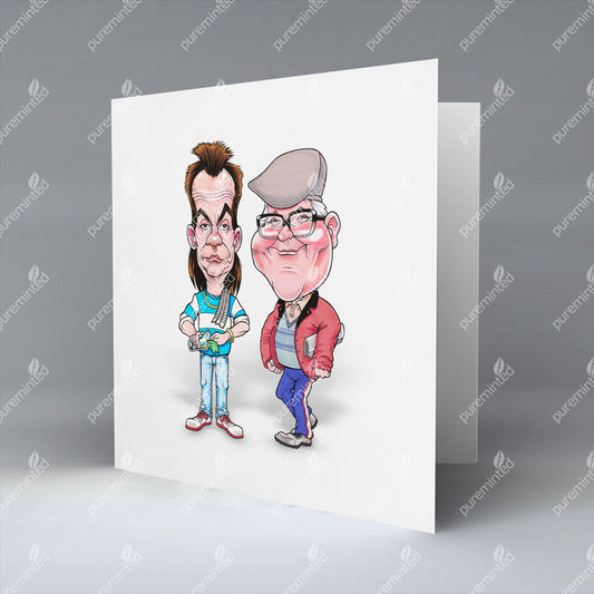 The Barman and The Barred Greetings Card