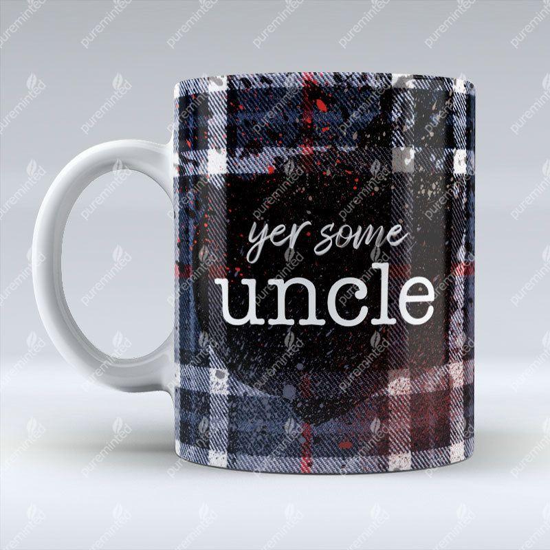 Yer Some Uncle - Dark Blue Tartan - Mug